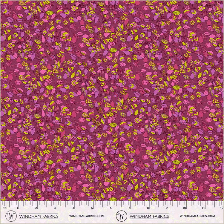 Sunshine Hebe Plum High Density Cotton 44"/45" Fabric Per Yard