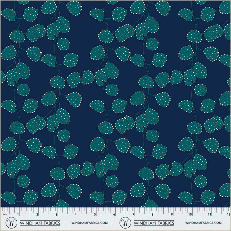 Sunshine Honesty Indigo High Density Cotton 44"/45" Fabric Per Yard