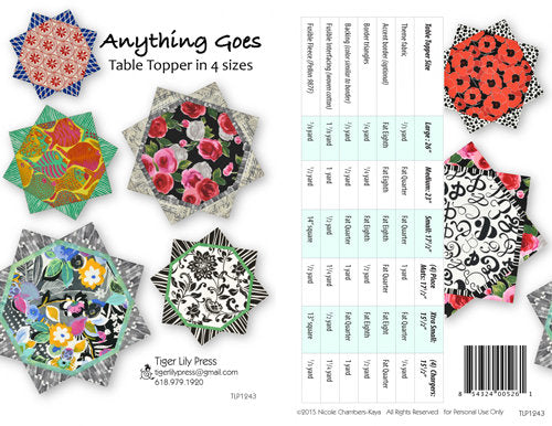 Anything Goes Table Topper