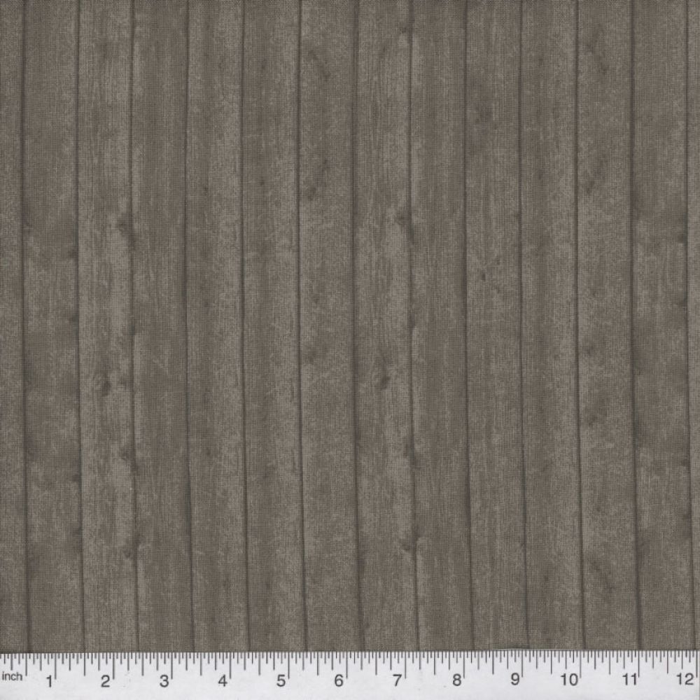 Taupe Wood Planks 45" wide Fabric per yard