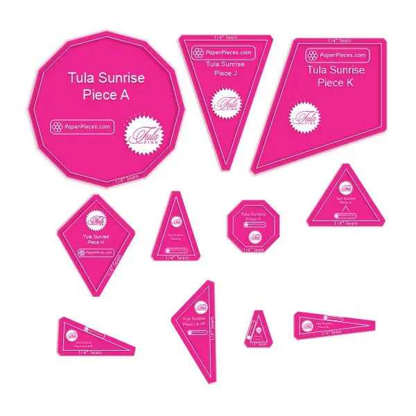 Tula Sunrise 11 Piece Acrylic Set With 1/4in Seam Allowance