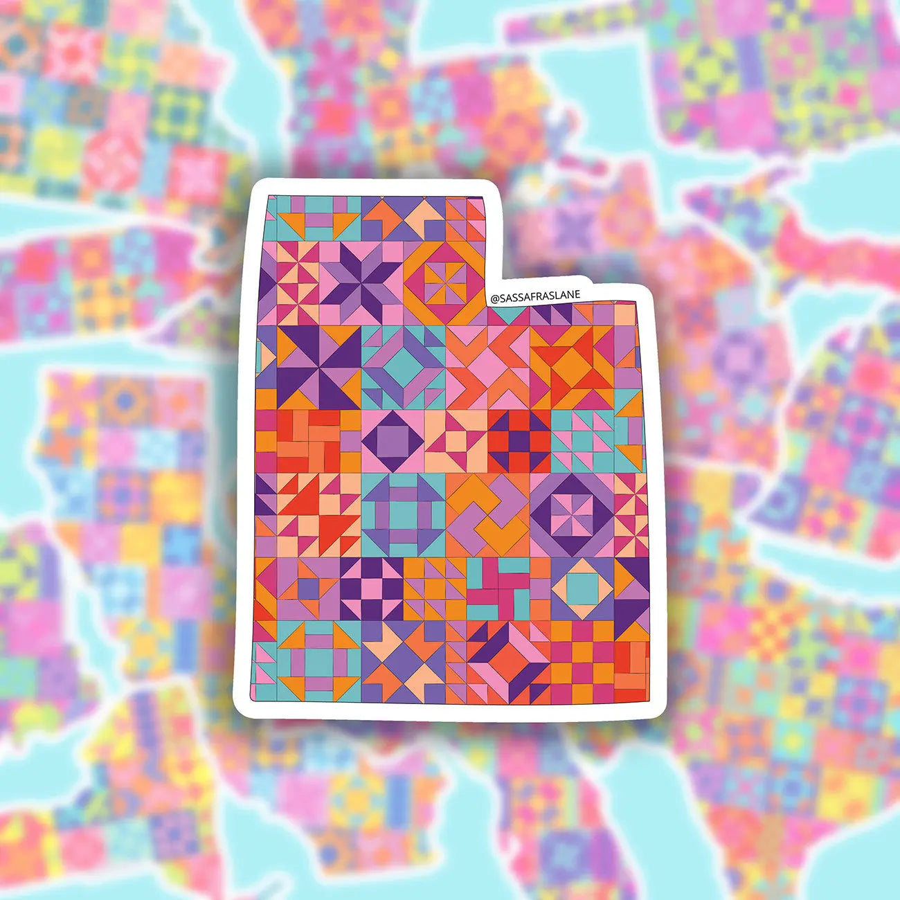 Utah State Quilt Stickers