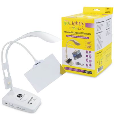 ViviLux Task Lamp 6in x 4in Optical Grade 3x Mag