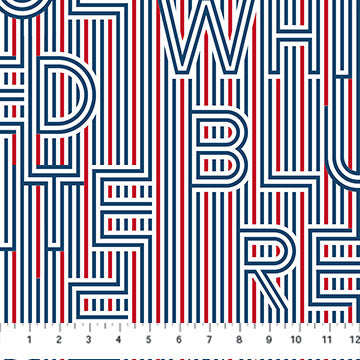 White Multi Redwhite & Blue 44"/45" Cotton Fabric Per Yard