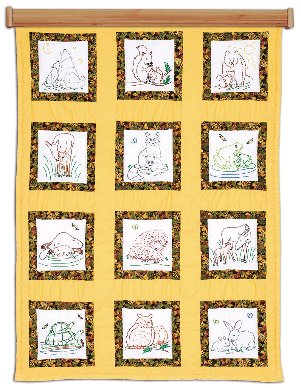 Wilderness Animals 9in Theme Quilt Blocks