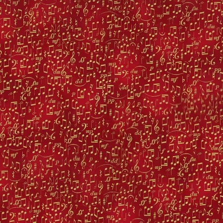 In a Pear Tree Scarlet Gold 44"/45" Fabric per Yard