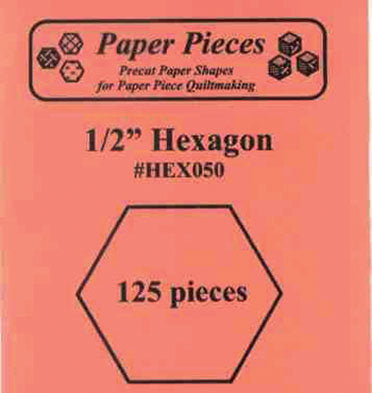 Hexagon 1/2in 125pcs