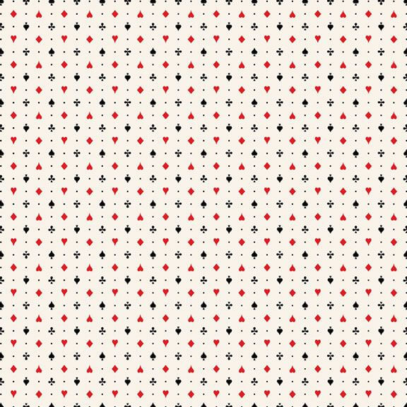 Full House - Playing Card Suits - Cream