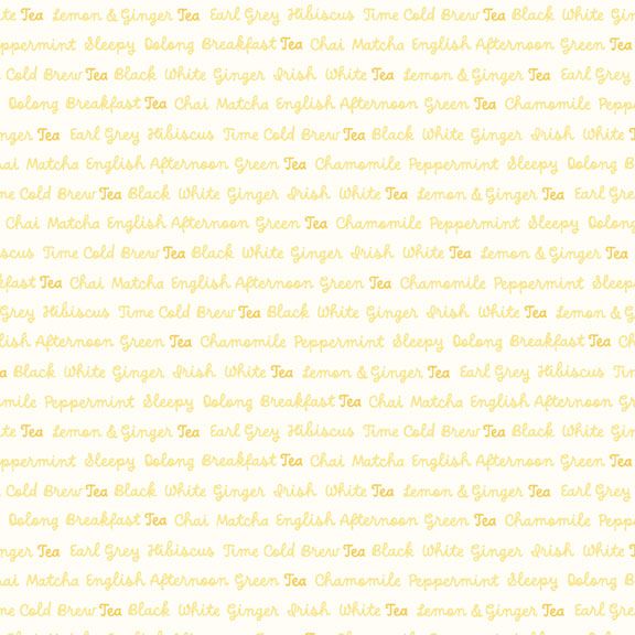 Tea for Two - Words - Yellow