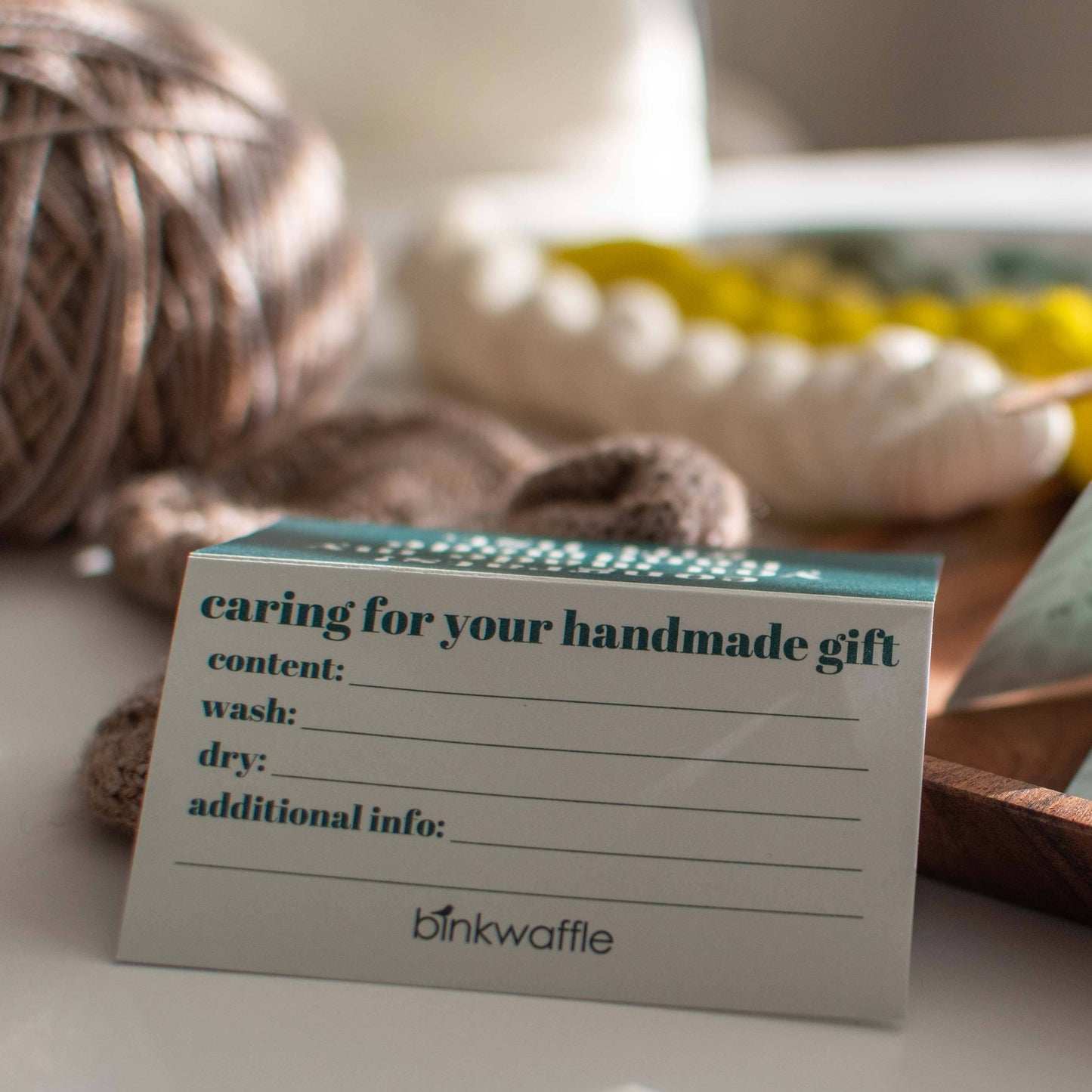 "At Least Pretend You Love It" Care Instruction Cards