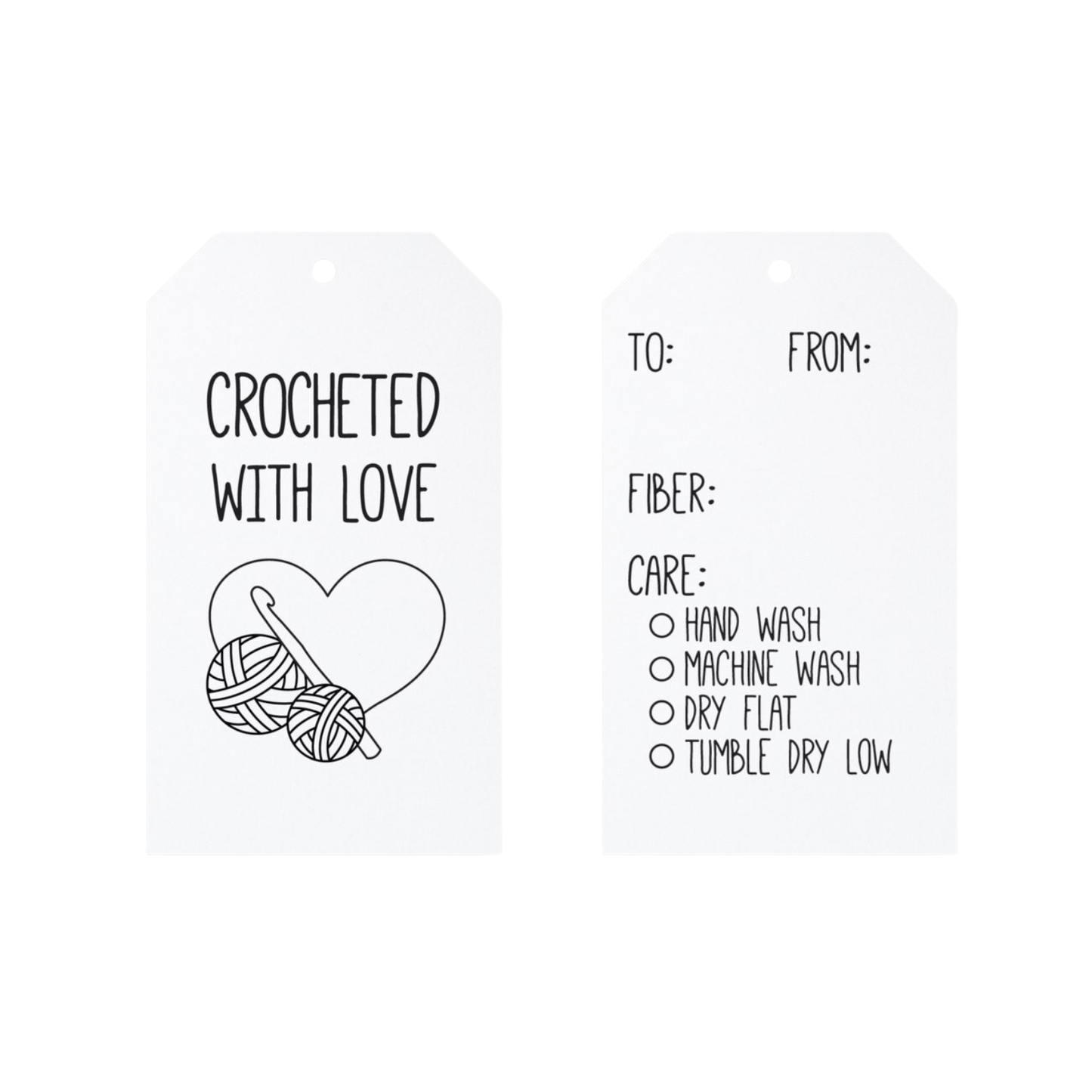 Crocheted with Love Gift Tags