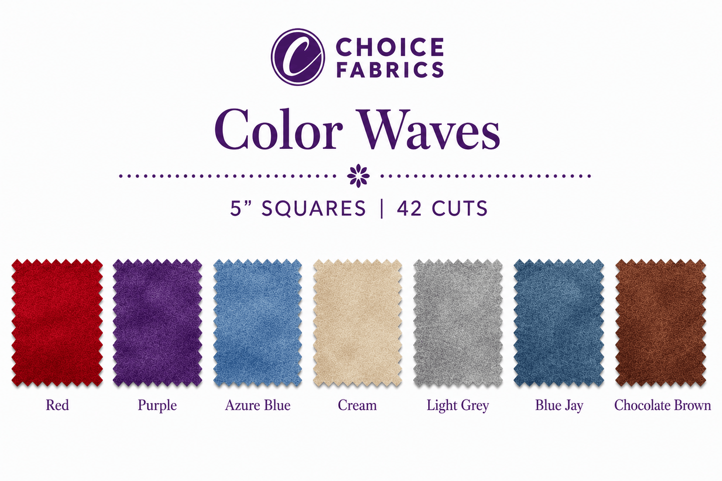 Color Waves - 5x5 Charm Pack - Spectrum (42 Squares)