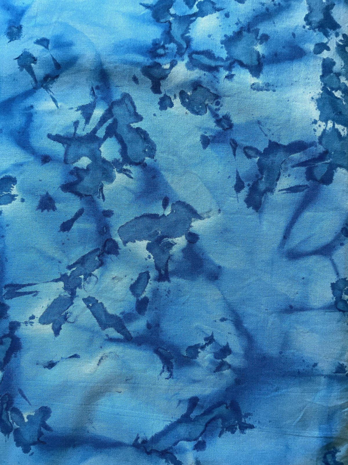 OA Batik fabric Bright Blue
