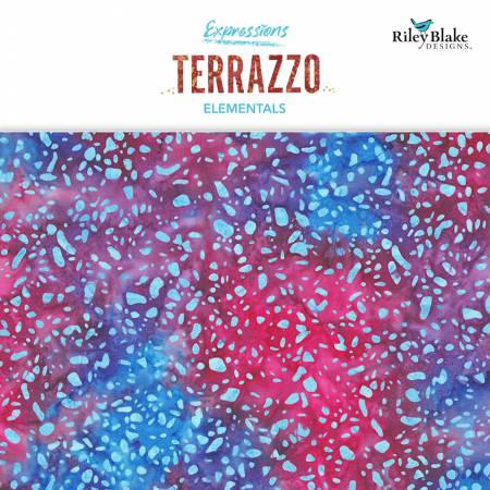 RB Batiks Elementals Terrazzo Berries 2.5in Strips A 40pcs