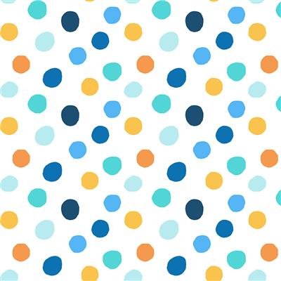 CW Polar Bear Flannel Orange Dot
