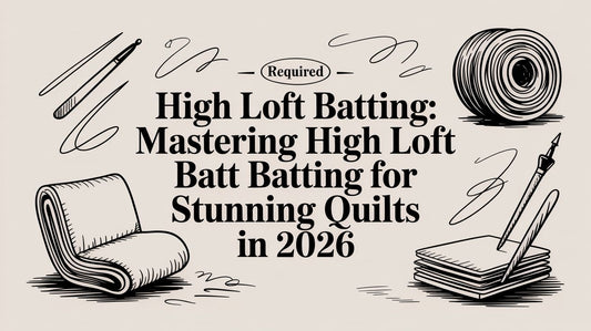 High Loft Batting: Mastering high loft batting for stunning quilts in 2026