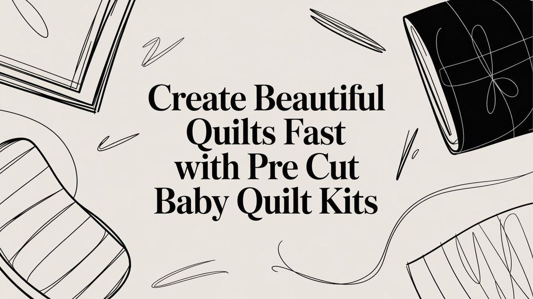 Create Beautiful Quilts Fast with Pre Cut Baby Quilt Kits