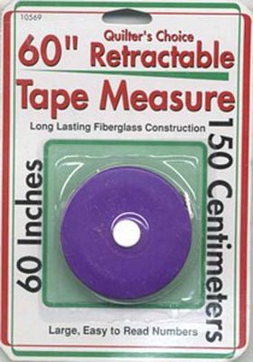 Retractable Tape Measure 60in
