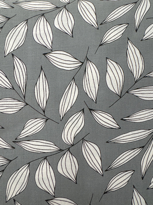 MO Create Drawn Leaves Light Grey
