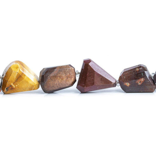 12mm Mookaite Jasper Faceted Nugget Beads, 14 inch