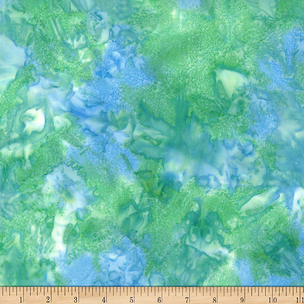 Bali Mottles Seagrass Batik Cotton 44"/45" Fabric Per Yard