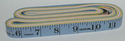 Tape Measure Ast. Clrs pkg 12