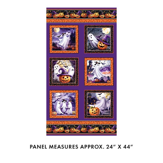 Ghostly Soiree Purple Ghostly 24" x 44" Panel