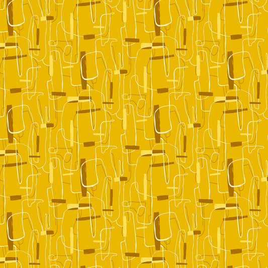 RJR Brushstrokes - Marigold Yellow