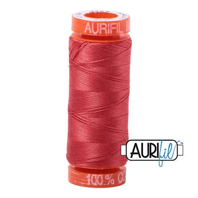 Aurifil 50wt 200m BMK50 2255 Dark Red Orange
