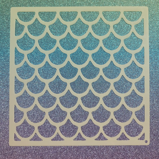 Mermaid Scales Stencil