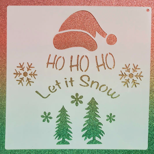 Let It Snow Stencil