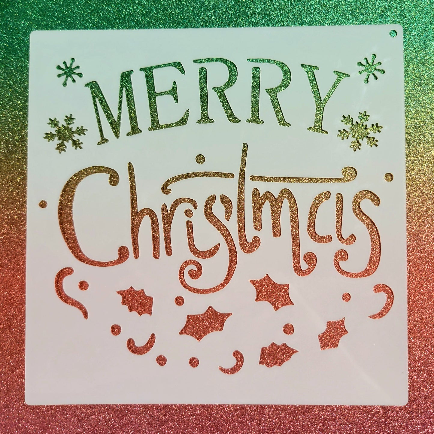 Merry Christmas Stencil