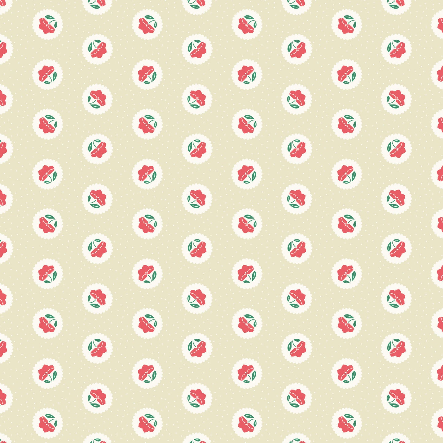 Little Bo - Dot Blossoms - Watermelon