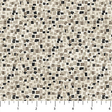Modern Vibe Mini Squares Cream Multi 44"/45" Cotton Fabric Per Yard