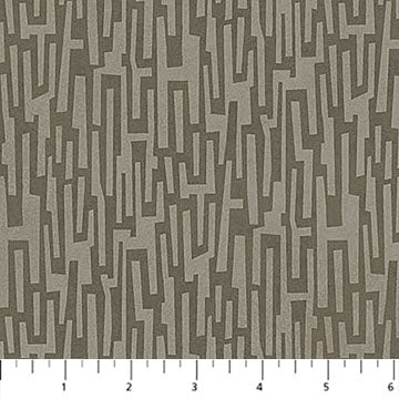 Modern Vibe Broken Rectangle Taupe 44"/45" Cotton Fabric Per Yard