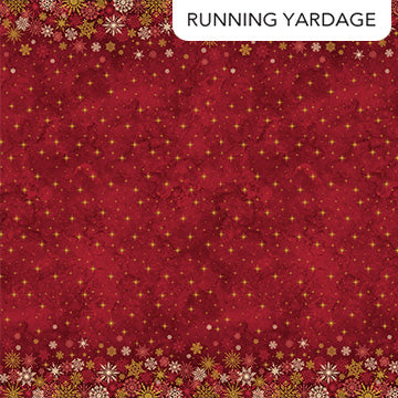 O' Christmas Tree Shimmer Ombre Red Multi 44"/45" Cotton Fabric Per Yard
