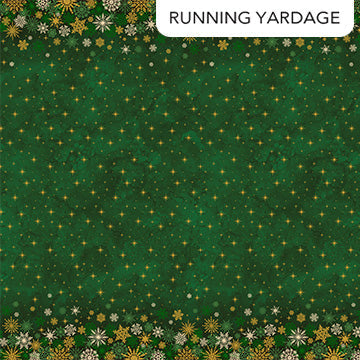 O' Christmas Tree Shimmer Ombre Green Multi 44"/45" Cotton Fabric Per Yard