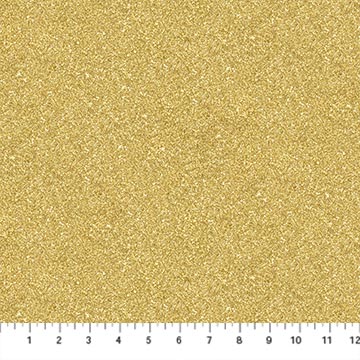 O' Christmas Tree Shimmer Metallic Glitter Gold 44"/45" Cotton Fabric Per Yard