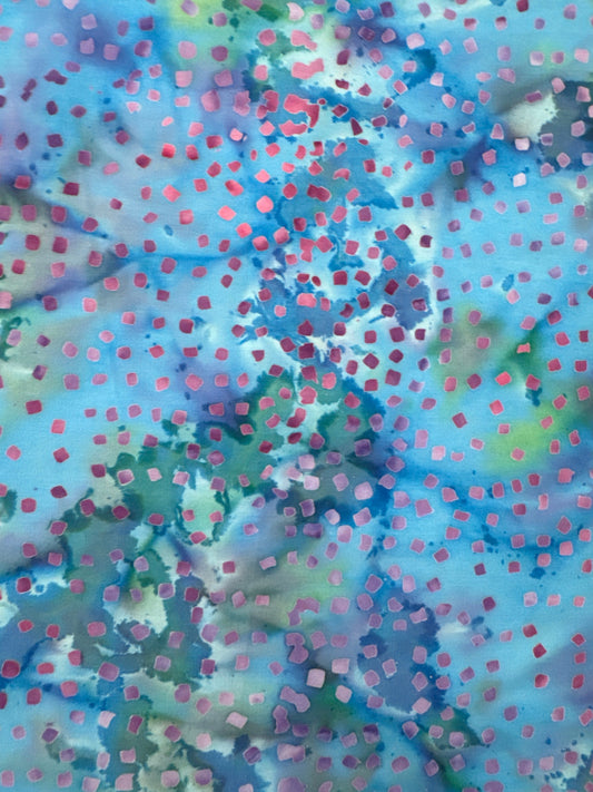 AN Purple Dots on Watercolor Blue