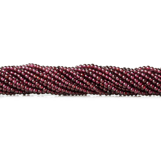 2.2mm Rhodolite Garnet Plain Round Beads, 14 inch