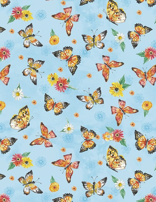 WL Fanciful Flight  Butterflies Blue