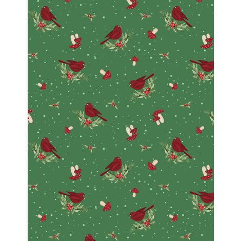 WL Cardinals Green Snowy Gnomies
