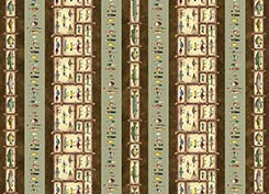 The Lure Of Fishing Fishing Border Stripe Sage Brown 44"/45" Cotton Fabric Per Yard