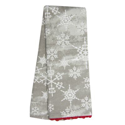 TTWL, White Snowflakes with Rick Rack 6/pkg