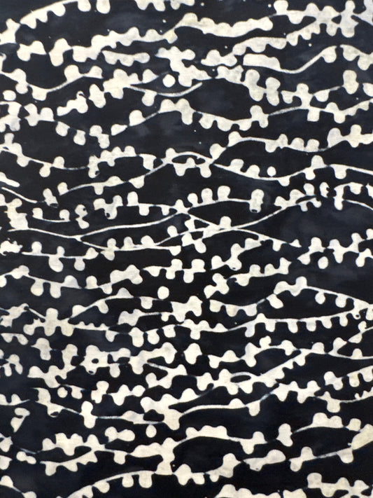 AN Bubble Vines White on Black