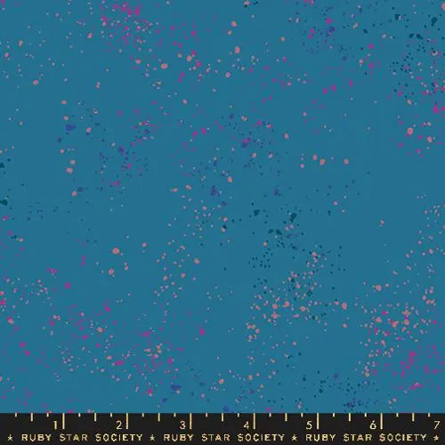 Blue Speckled Chambray 43"/44" Fabric Per Yard