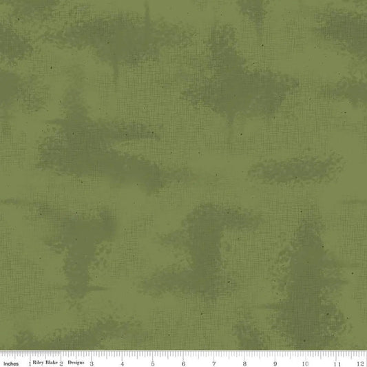 Green Shabby Moss Cotton 43"/44" Fabric Per Yard