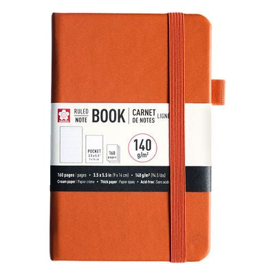 Sakura Notebook Ruled Pocket - Amber