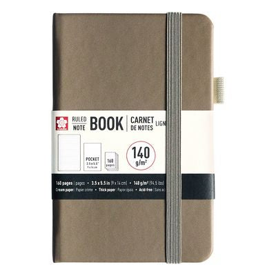 Sakura Notebook Ruled Pocket - Cinder