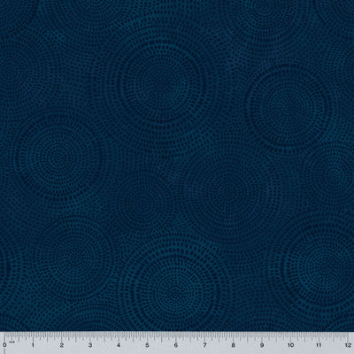 WD Navy Radiance Basics 108in Quilt Back